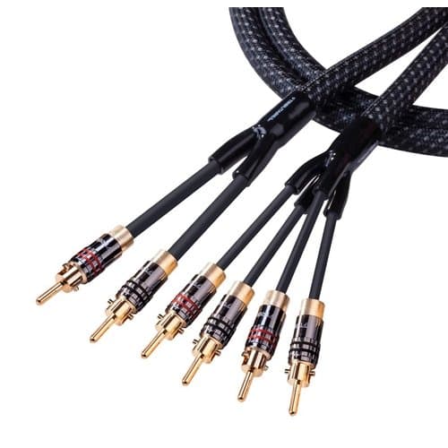 Tributaries 8BW-B Series 8 Bi-Wire Speaker Cable Terminated with Banana Plugs (10 Feet)