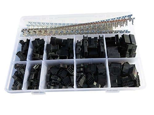 Foatg 620 PCS 2.5mm Pitch 2 3 4 5 6 Pin JST SM Male & Female Plug Housing Pin Header Crimp Terminals Connector Adapter Plug Assortment Kit