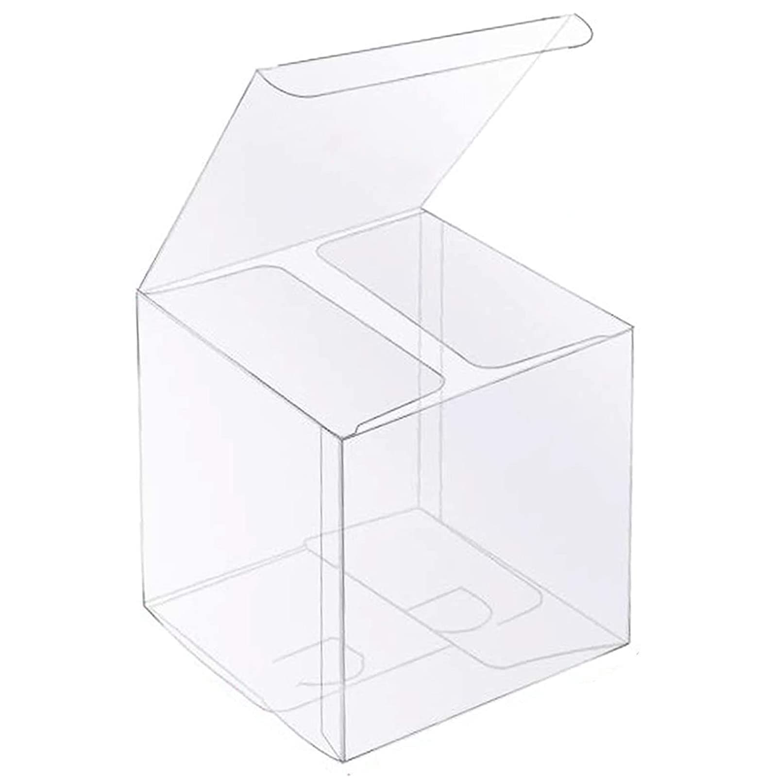 XP-ART Clear Gift Boxes Plastic Favor Boxes for Wedding,Halloween,Christmas Party