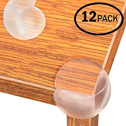 OLYOU The corner guards protector [12PACK] for Toddler Babies & Adults Desk Table Bumper Proofing,Rubber Edge guard safety corner cover cushion,Baby Proof Bumps