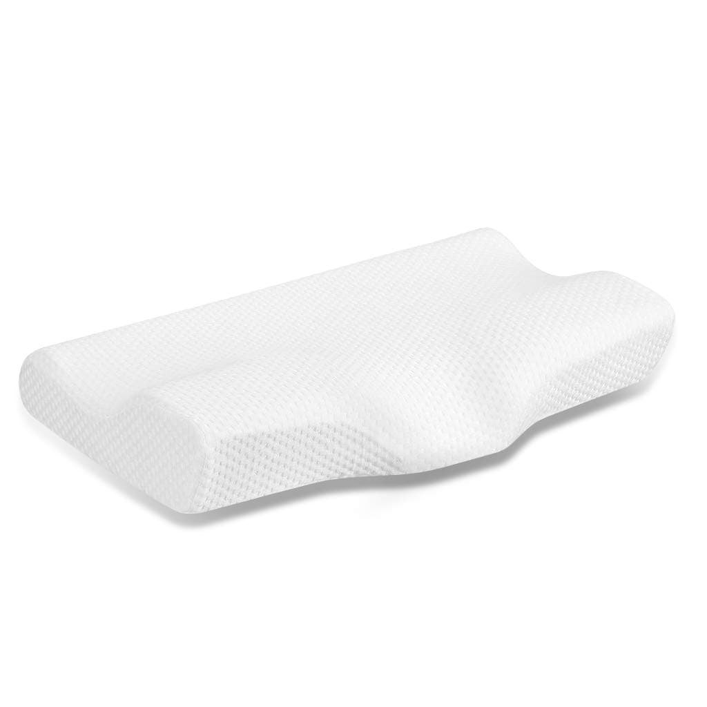 Emolli Memory Foam Pillows with 2 Pillow Case, Anti Snore, Neck Pain Relief for Back and Side Sleepers, Ergonomic Design Orthopedic Neck Support Cervical Pillow, 50 X 30 X 10 cm