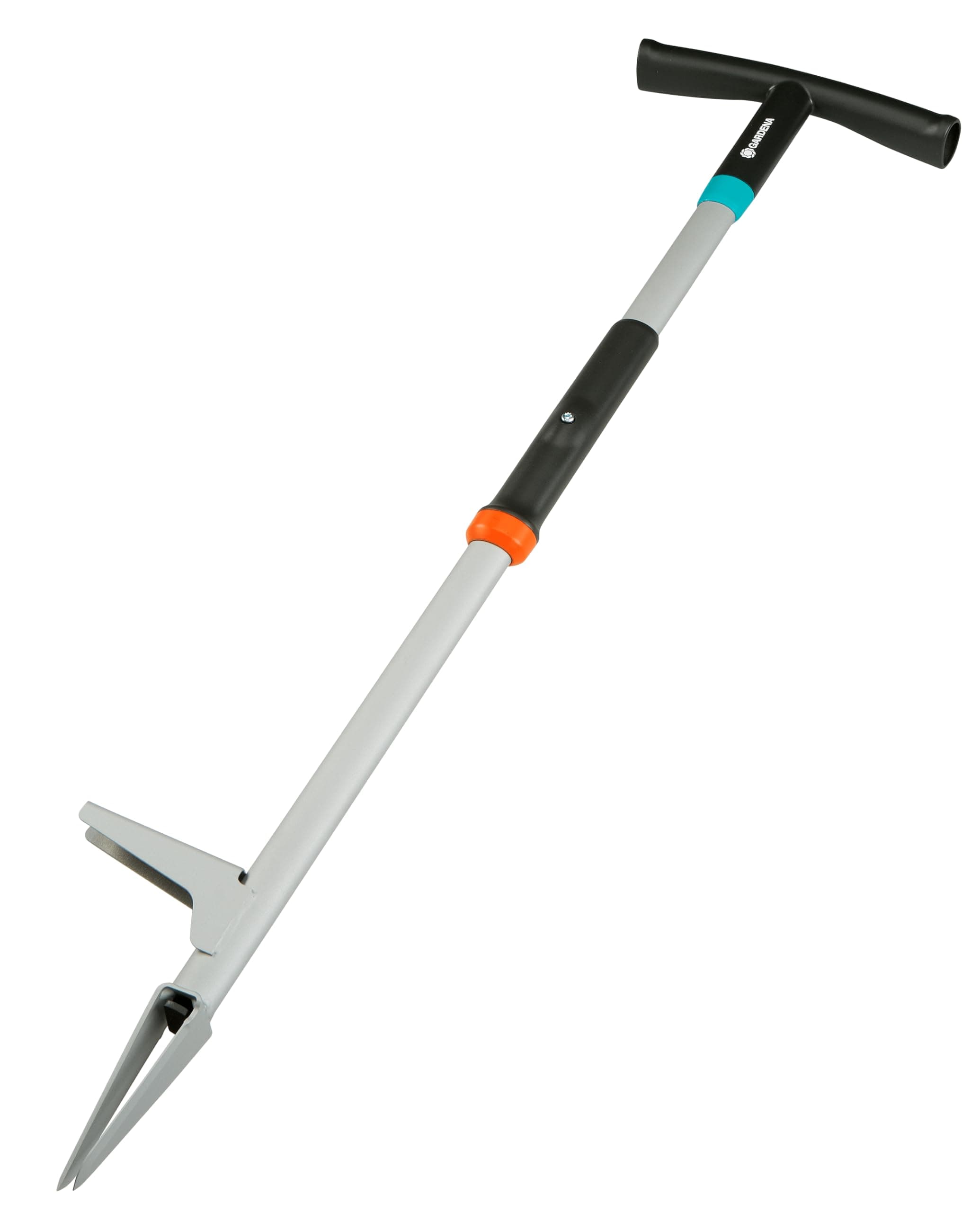 Weed Puller for efficient removal of tares, with release mechanism, made of hardened steel, plastic coating (03518-88)