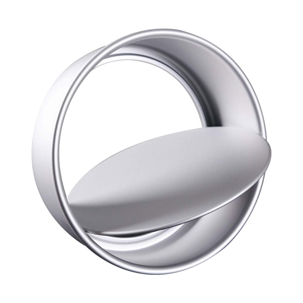 Bakerdream Anodized Aluminum Round Cheesecake Pan with Removable Bottom Push Pan Bakeware Round Cake Pan Chiffon Cake Mold (8 inch)