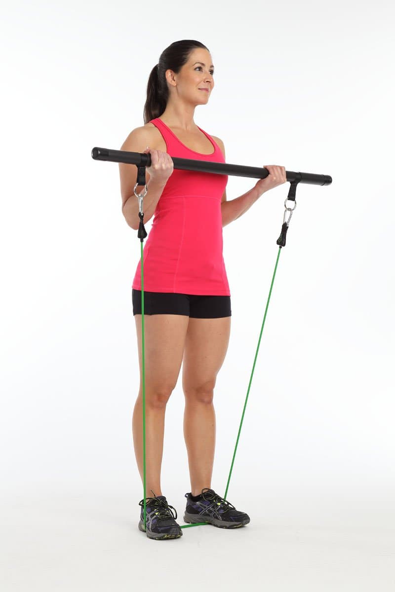 40" 2 Strap Long Resistance Band Bar (for use with Resistance Bands)
