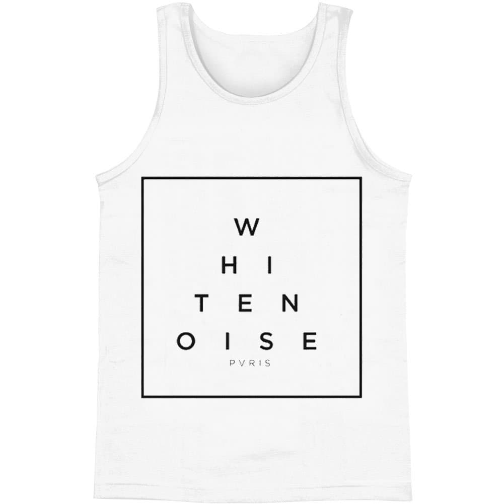 Men's White Noise Mens Tank Medium White