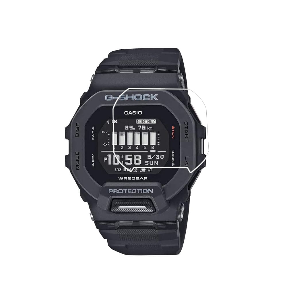 Walieoka Screen Protector Compatible with Casio GBD200 Series,9H Hardness Tempered Glass Protective Film,Scratch Resistant Anti-Fingerprint [ 2 Pack]