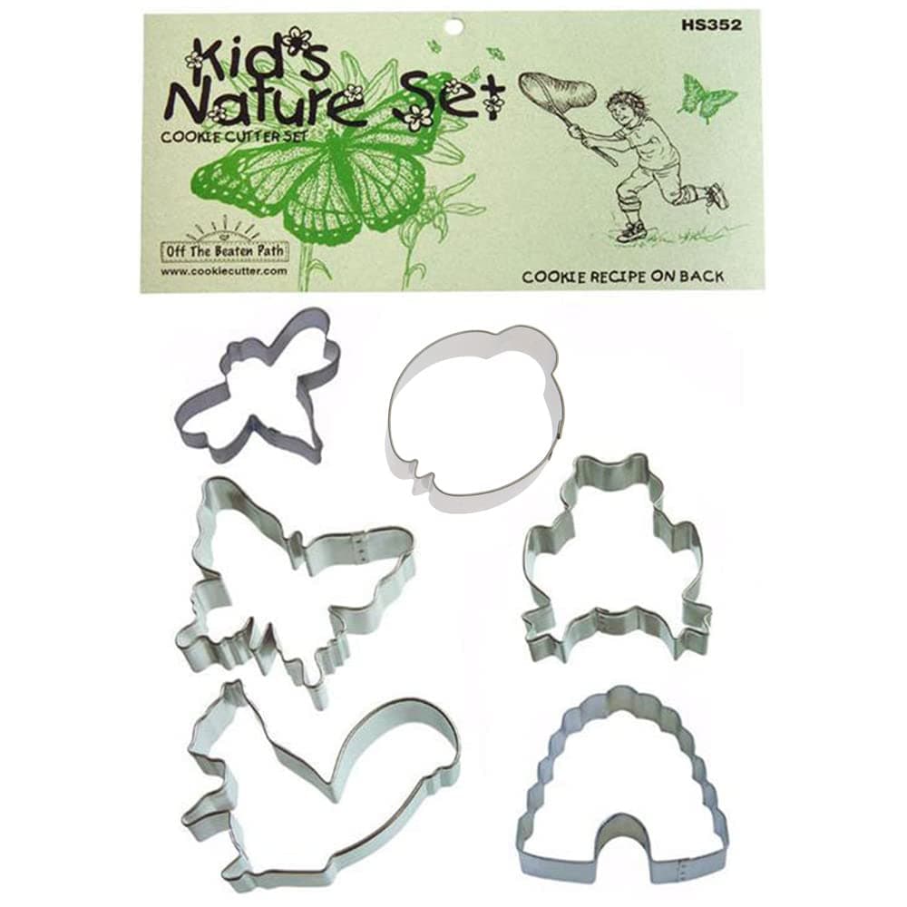 Kid's Nature Tin Cookie Cutter 6 Pc Set Hs352