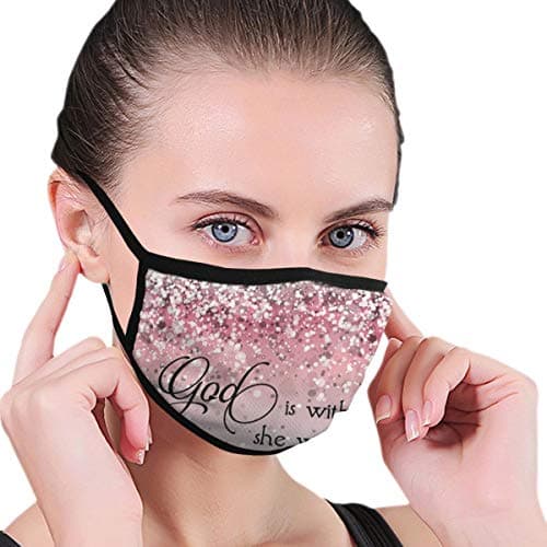 Pink Sparkles Glitter Unisex Graphics Half Face Washable Reusable Ear Wear For Painting