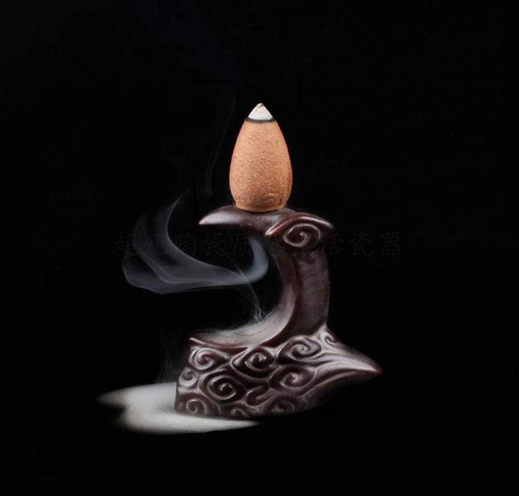 Cfbcc Incense Holders Ceramic Incense Burner Caiyun Chasing the Moon Backward Incense Burner Mini Backward Incense Burner
