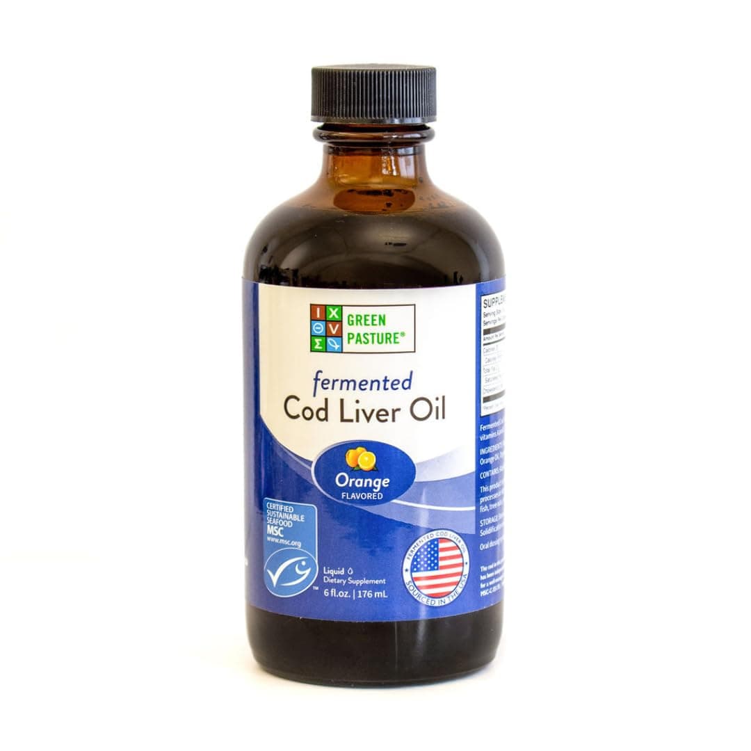 Fermented Cod Liver Oil Liquid - 6 fl. oz. - Orange