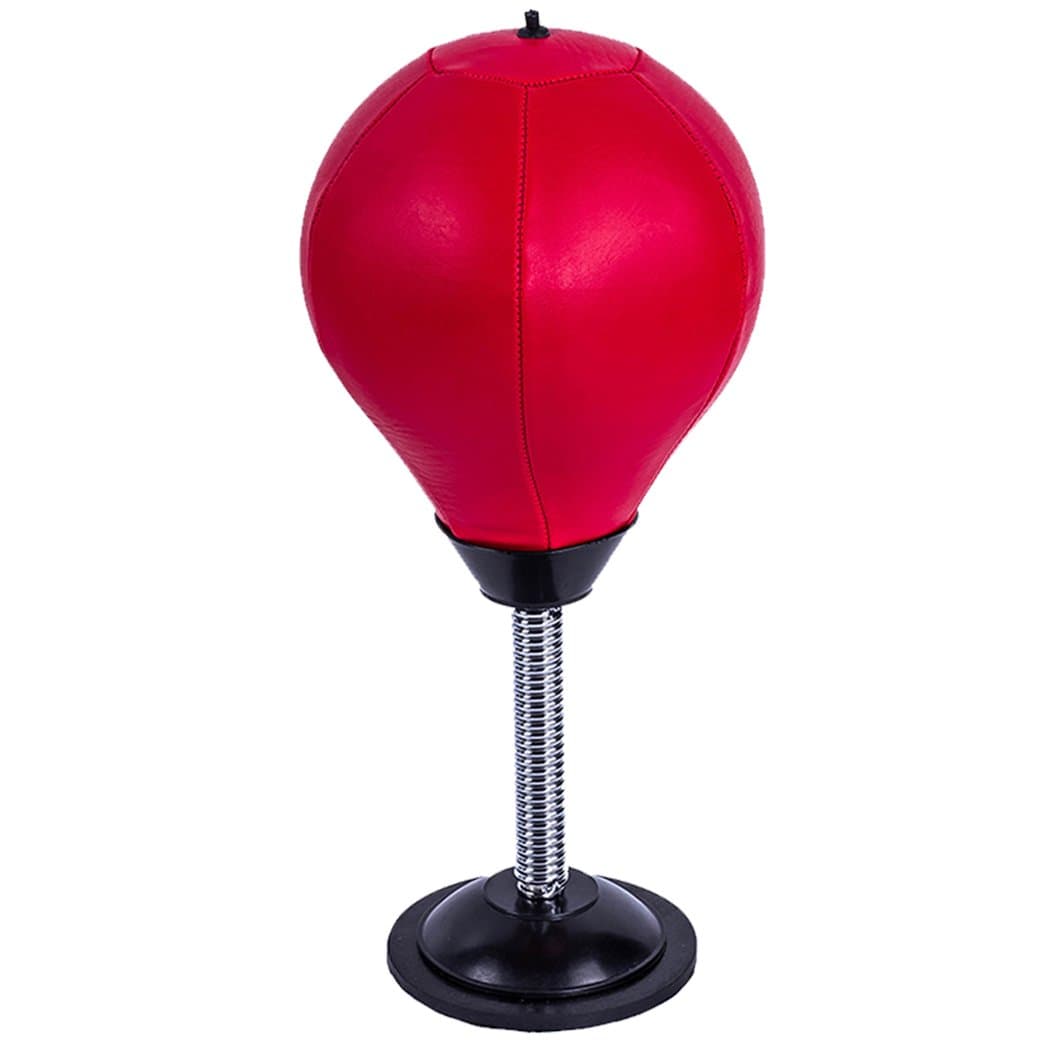 CHANGPING Desktop Speed Bag with Strong Suction Cup Stress Relief Punching Ball Red