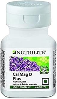 Amway Nutrilite Cal Mag D Plus 90 N Tablets And Colourful Head Band-Combo