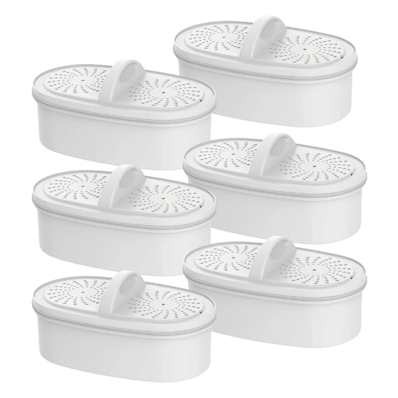 Replacement for All Waterdrop® Pitcher Filtration System, Fits Waterdrop WD-PF-01A Plus, Reduces Lead, PFOA/PFOS, Chlorine, Last Up to 3 Months or 200 Gallons (Pack of 6), AQUA CREST