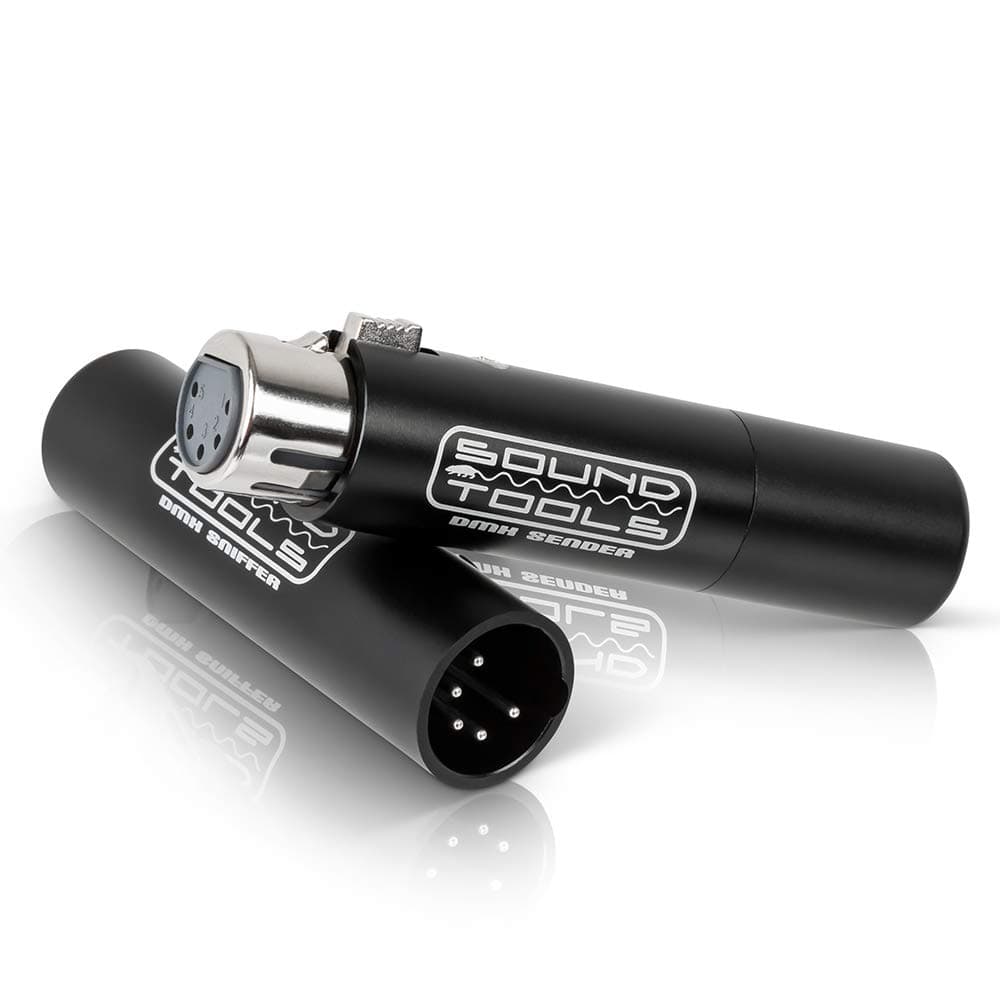 SoundTools Remote End 5 Pin DMX Sniffer/Sender Cable Tester – 5 Pin DMX Cable Tester with LED Diagnostics & Battery Powered – Compact Tool for Stage & Lighting Professionals