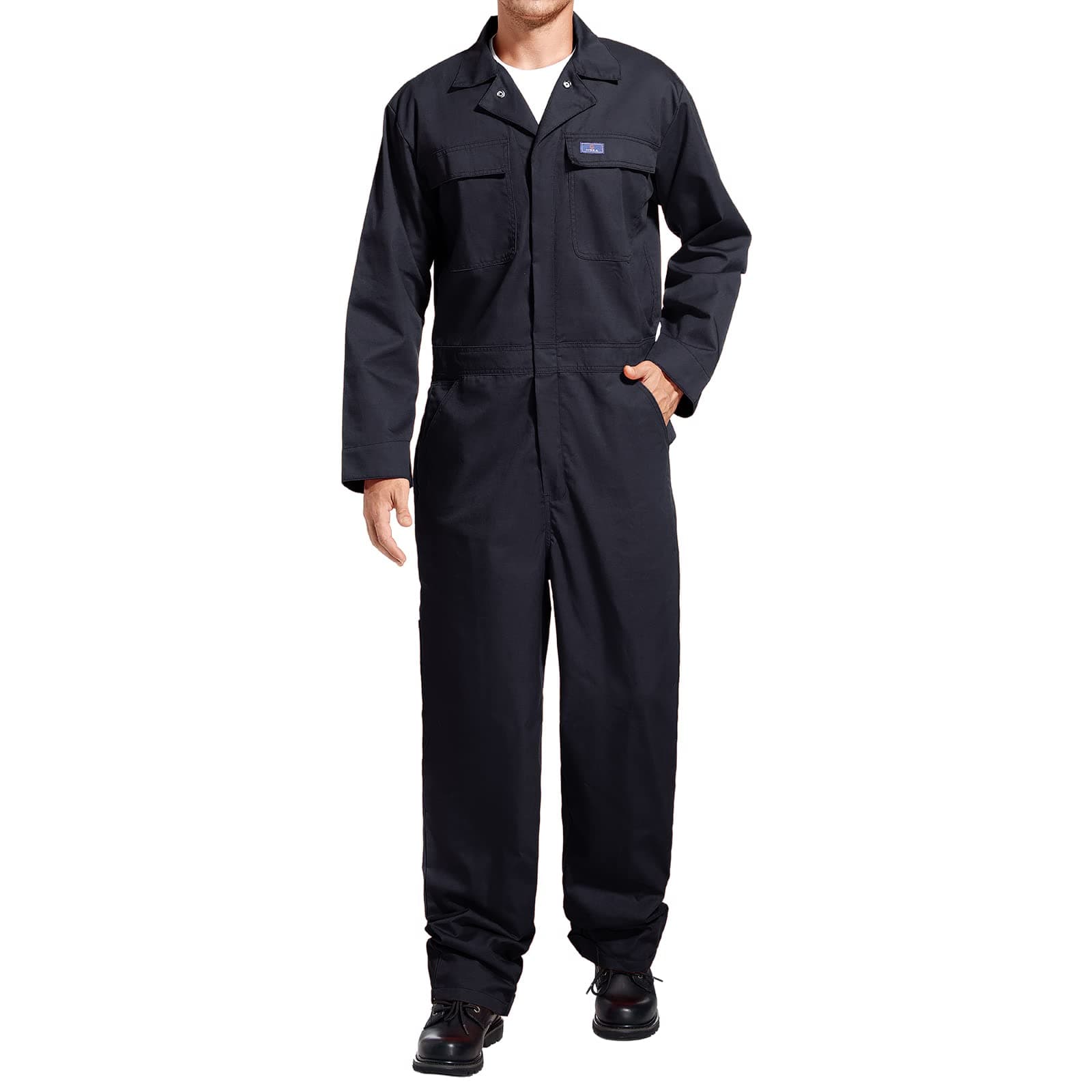 HISEA Men's Long Sleeve Coverall Big-Tall Work Jumpsuit Construction Pants