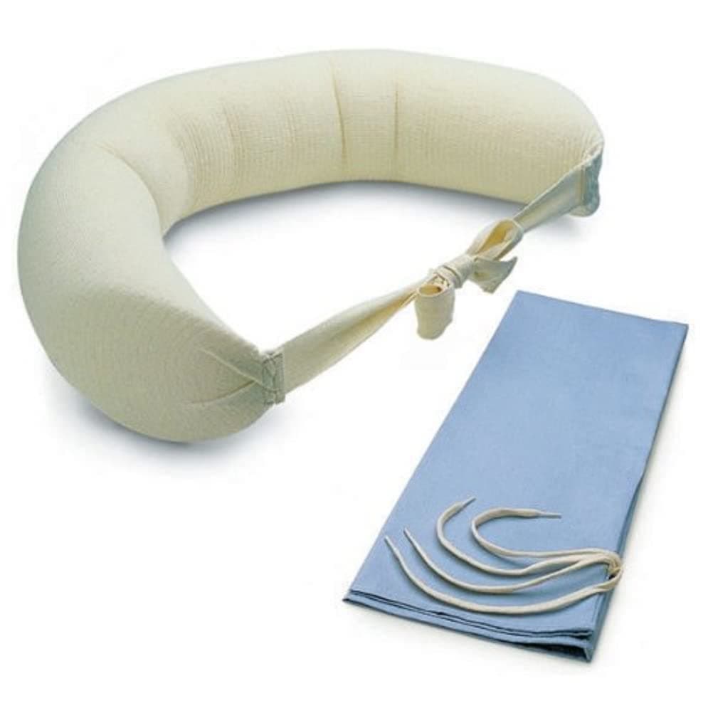 McKenzie Night Roll, Pain Relief Pillow for Lower Back for Spinal Support and Poor Posture Corrector, Wasits up to 100cm, White