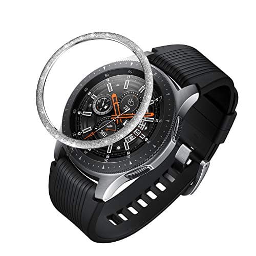 ANCOOL Compatible with Galaxy Watch 46mm/Gear S3 Frontier & Classic Protective Cover,Adhesive Cover Anti Scratch Stainless Steel Protection Design for Galaxy Watch Accessory