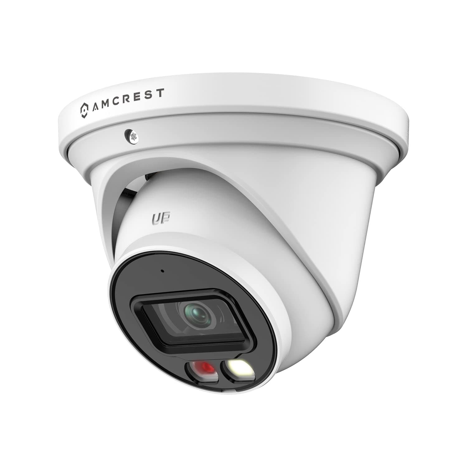 5MP AI Turret IP PoE Camera w/ 49ft Nightvision, Security IP Camera Outdoor, Built-in Microphone, Human & Vehicle Detection, Active Deterrent, 129° FOV, 5MP@20fps IP5M-T1277EW-AI