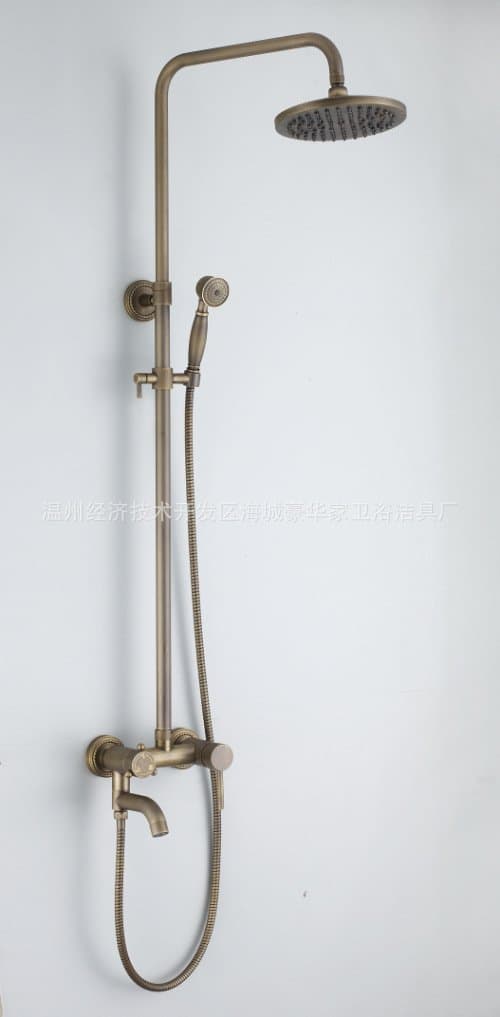 Rain Shower Set Three Stalls Hot And Cold Shower Bath Shower Set Faucet Hand Spray