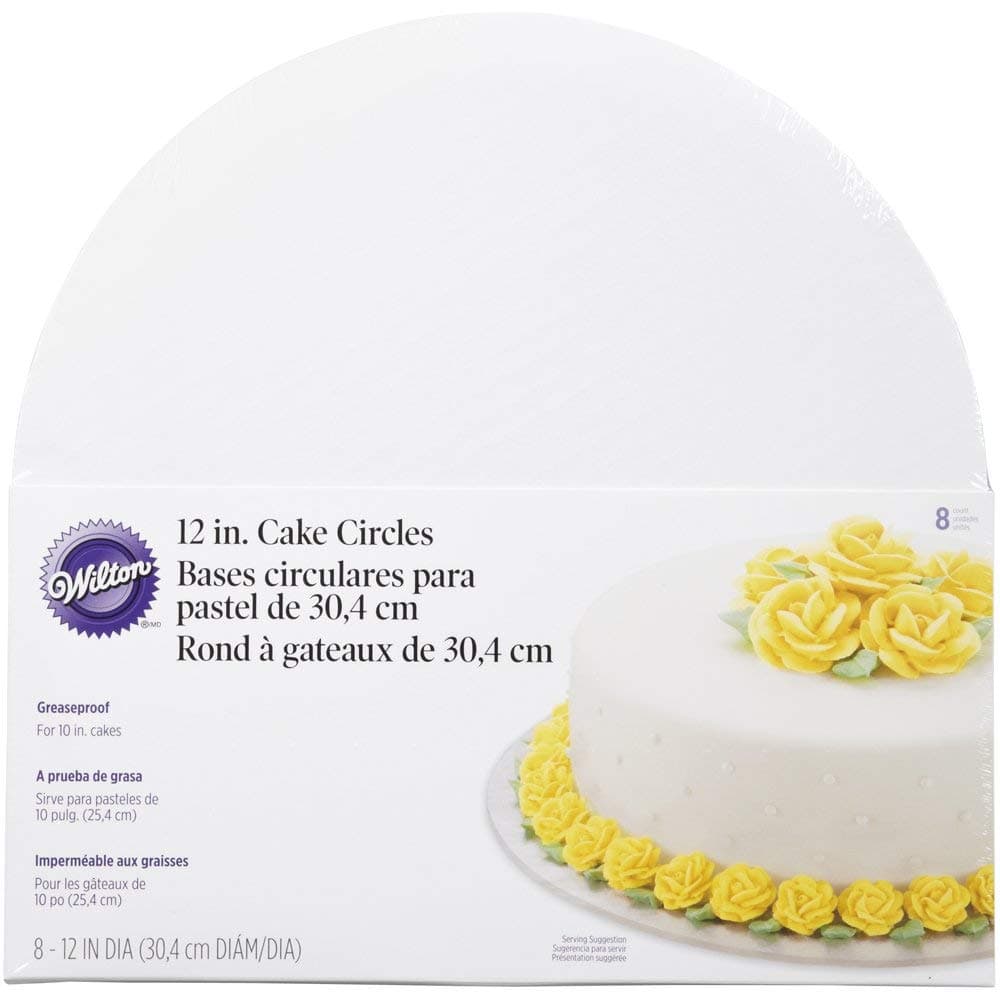 Wilton Wi2104-129 12-Inch Cake Circle, 8-Pack