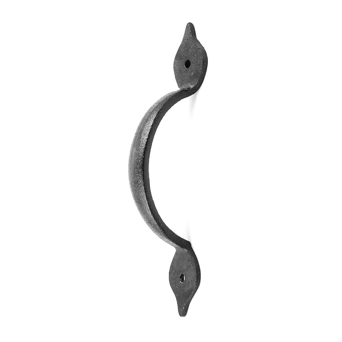 Spear Door or Drawer Pull Black Wrought Iron 14cm Renovator's Supply