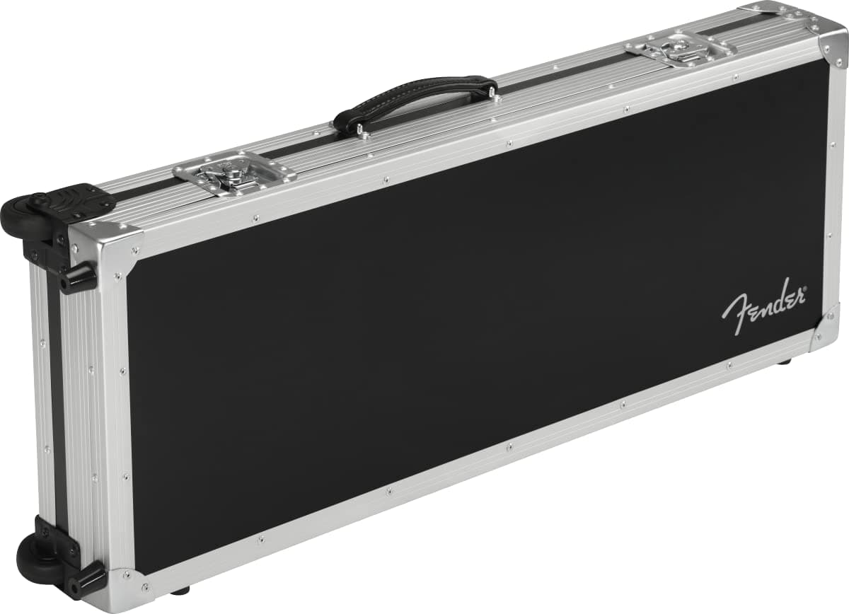 FenderCEO Flight Case with Wheels Rectangular Flight Case with Wheels for Electric Guitar