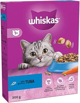 WHISKAS 1+ Cat Complete Dry with Tuna 300g