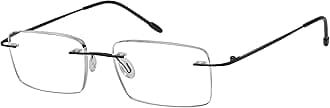 Eyekepper Frameless Reading Glasses for Men Reading - Rectangle Rimless Reader Eyeglasses Black
