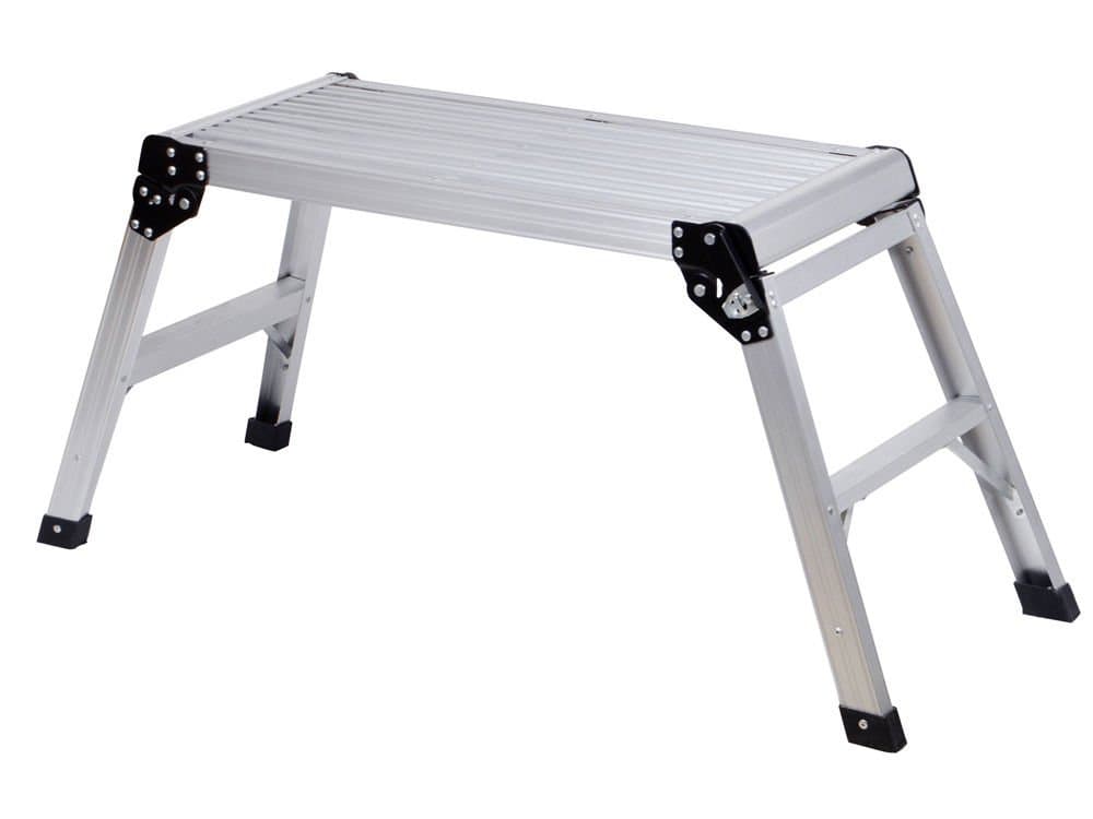 New Hd En131 Aluminum Platform Drywall Step up Folding Work Bench Stool Ladder