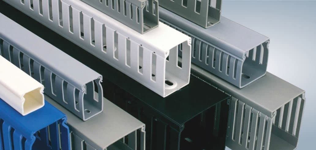 Cable Ducts/Wiring Channels/Cable Tray PVC FRLS Type Standard Slot 25MM X 45MM X 500MM (Height X Width X Length) B Type Lock - Salzer - Pack Of 5