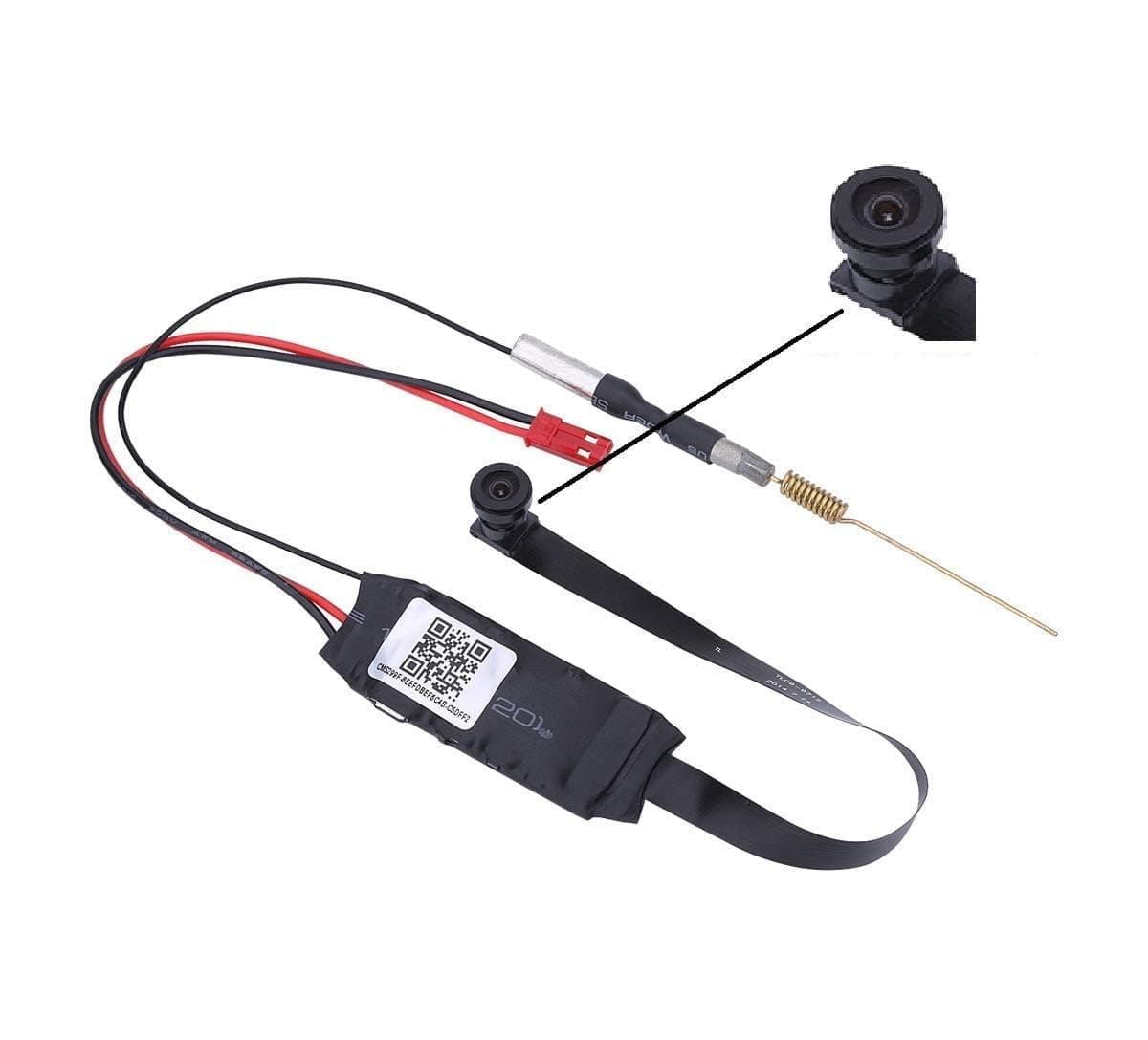 STS 1080 Full HD Spy Wireless Small Camera with WiFi Module IP P2P Video Recorder Covert Home Security Monitoring, Nanny Cam with Motion Detection (V380 PRO),Black