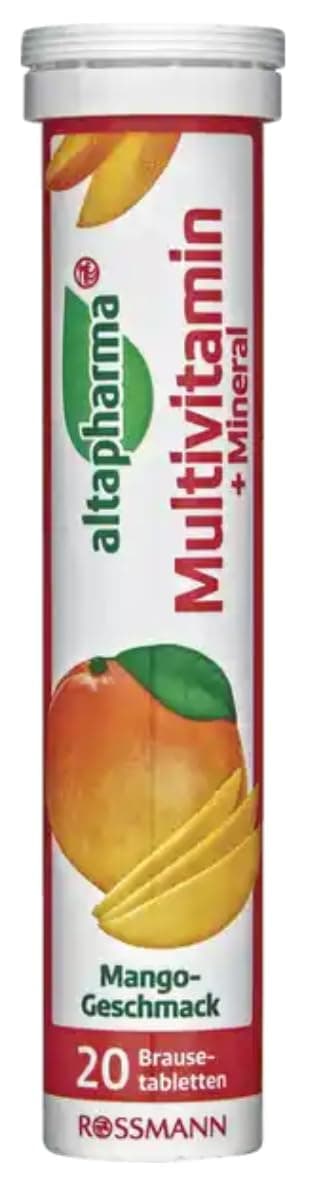 ALTAPHARMA Mango Flavoured Multivitamins + Minerals 4 x 20 Water Soluble Tablets - Rossmann - Germany