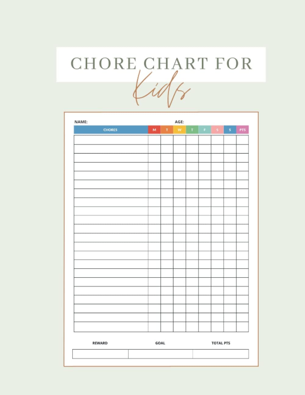 Chore Chart For Kids: Chore Responsibility Chart With Point Reward System To Help Your Kids Learn And Plan Their Routines Paperback – December 15, 2021