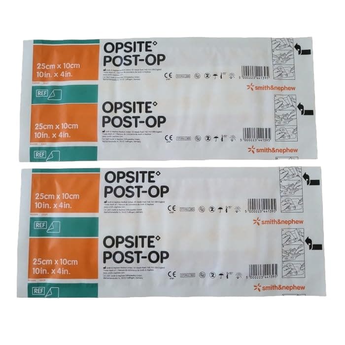 Smith and Nephew Opsite Post-Operative Dressing, 25 x 10 cm, pack of 10