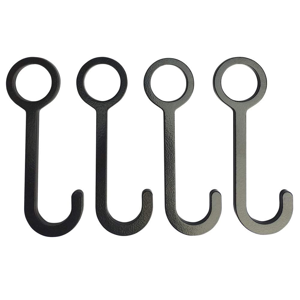 FULLBOW AR500 Steel Target Hangers Hanging Hook Target Kit - Pipe Target Holders Assembly Stands - Gong Target Hanging Kit - DIY Target Kit for 1 Inch OD EMT Conduit - AR500 4 Hooks