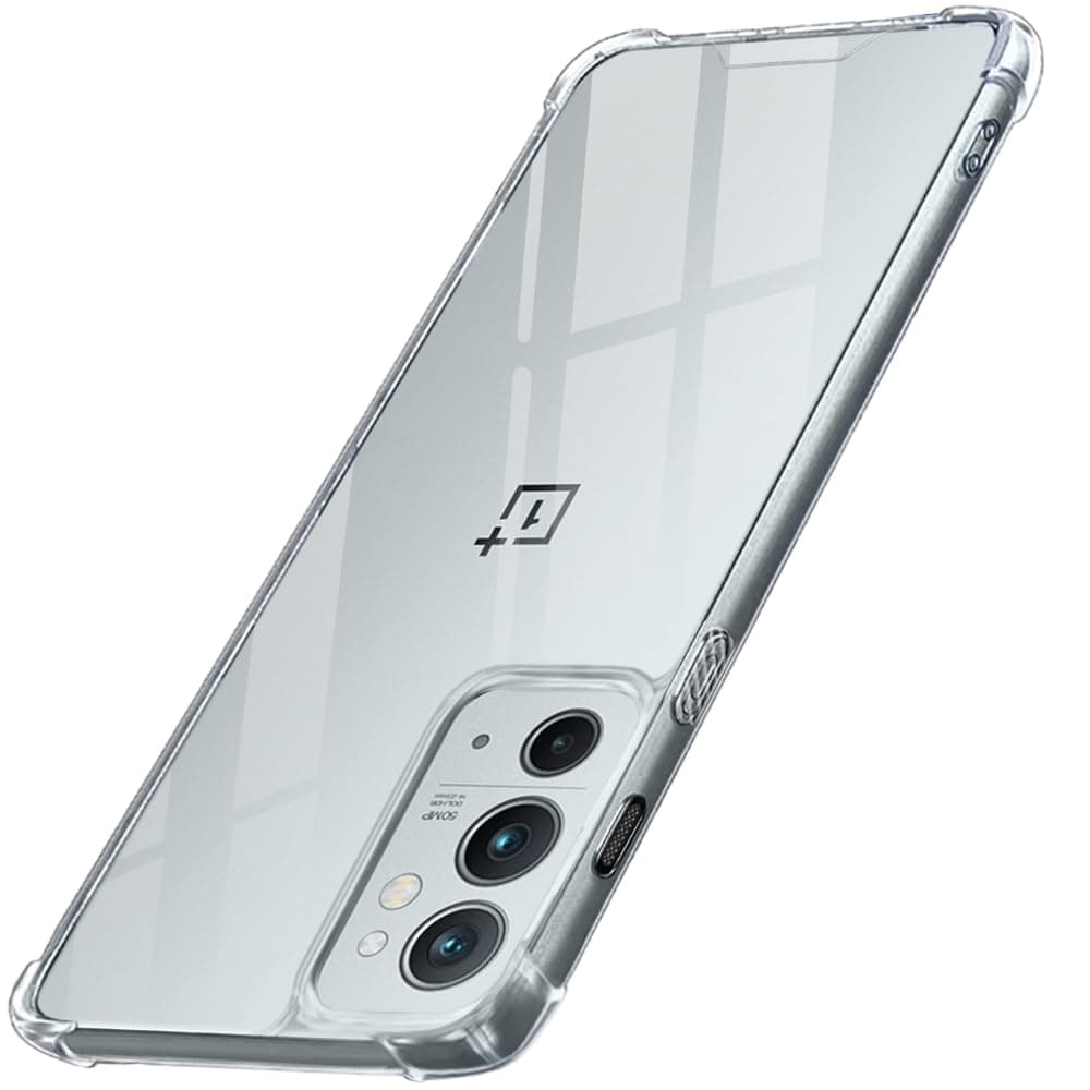 TheGiftKart Shockproof Clear Back Cover Case for OnePlus 9RT 5G | 360 Degree Protection | Hard Transparent Back Cover Case for OnePlus 9RT 5G (PC & TPU, Transparent Bumper)
