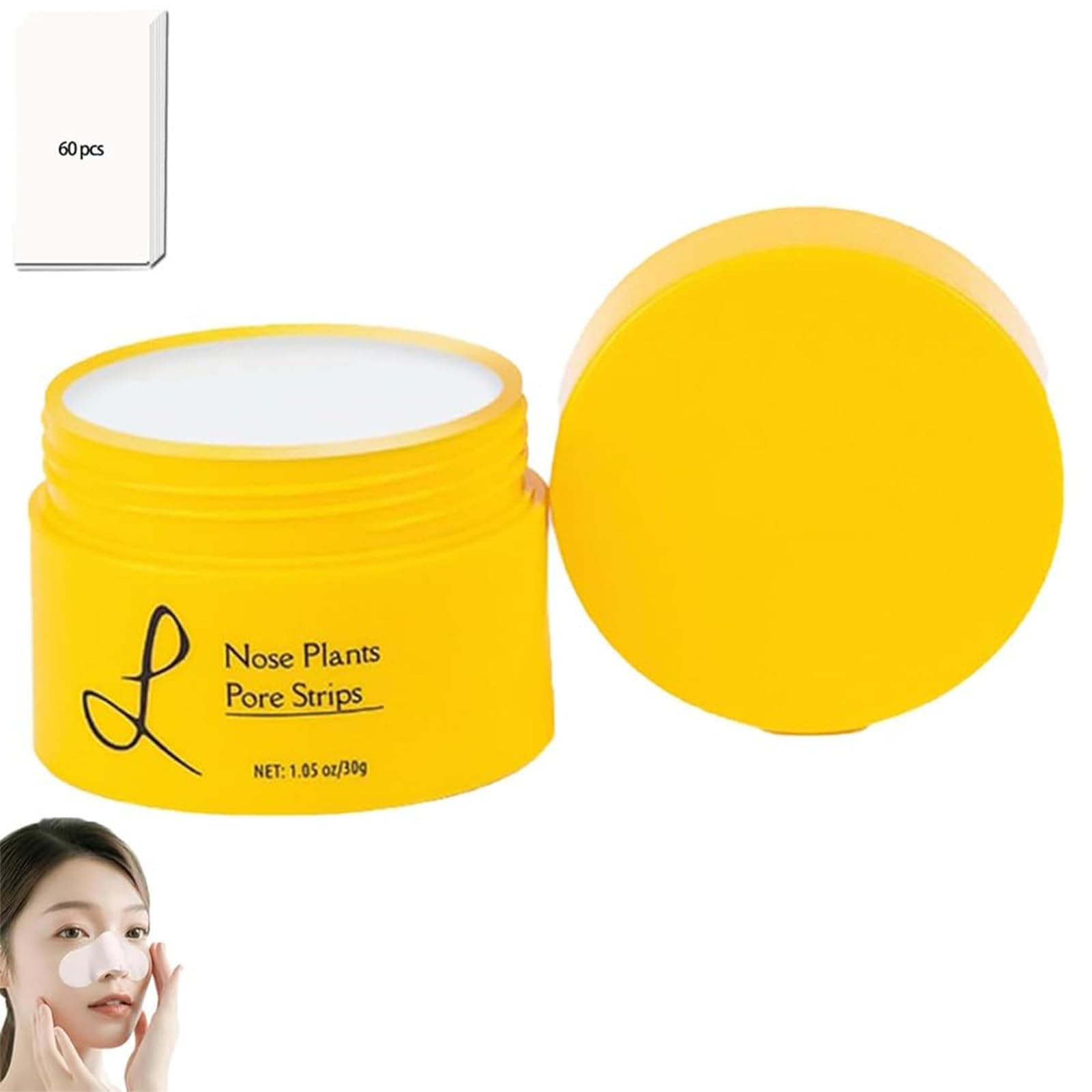 Luelle Deep Cleansing Pore Strips, Luelle Blackhead Remover with Strips, Nose Strips for Blackheads, Blackhead Remover Peel off Mask for All Skin, Blackhead Removal with Strips (1pcs)