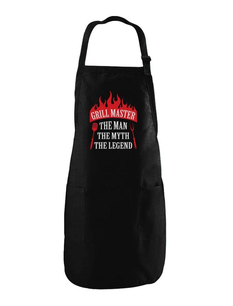 Funny Aprons for Men Grill Master Kitchen Cooking BBQ Mens Chef Apron