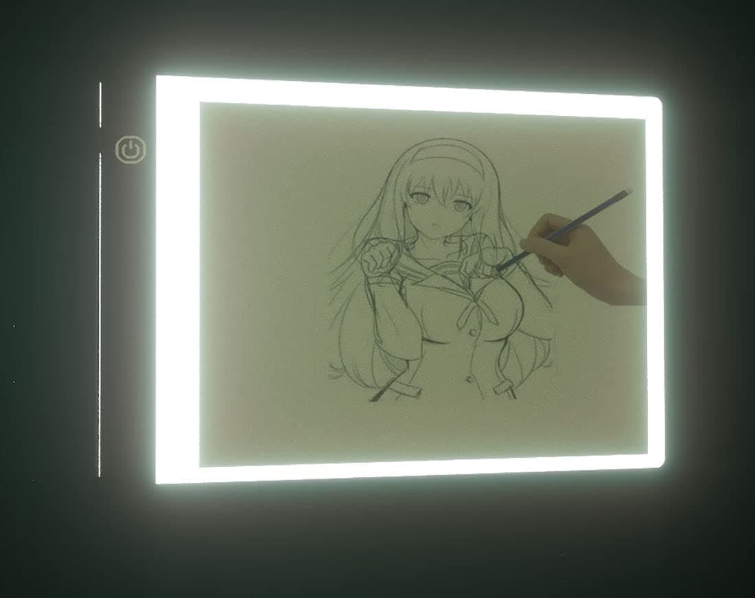 A4 Ultra-Thin Portable LED Light Box Tracer w/ USB Cable Dimmable Brightness LED Artcraft Tracing Light Pad for Artists Drawing Sketching Animation Stencilling X-ray Viewing Diamond Painting