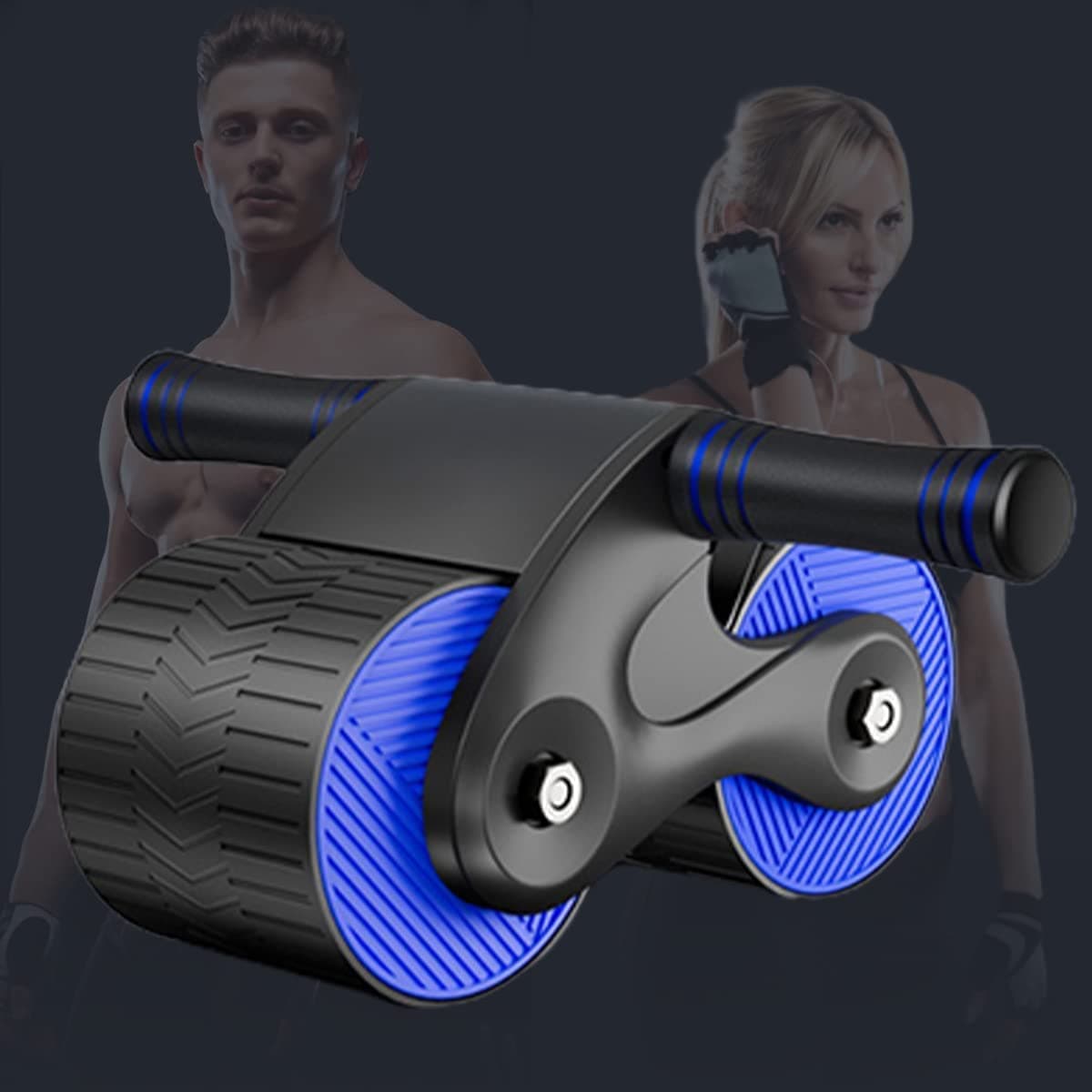 Automatic Rebound Abdominal Wheel, 2023 New Ab Roller Wheel for Abdominal Exercise Fitness, Springback Wheels Roller Domestic Abdominal Exerciser Home Fitness Equipment for Abs Workout