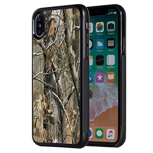 iPhone Xs Max Case,AIRWEE Slim Anti-Scratch Shockproof Silicone TPU Back Protective Cover Case for Apple iPhone Xs Max 2018,Orange Tree Camo