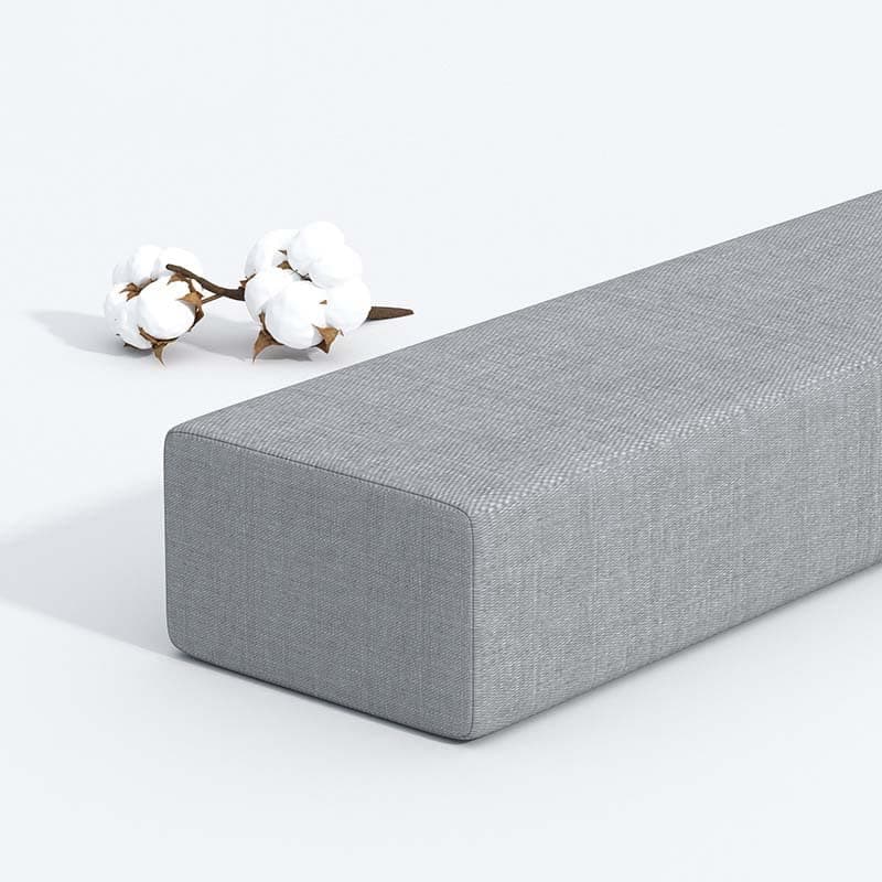 Custom Size Bed Gap Filler Foam Close The Gap Between Mattress and Headboard, Rectangle Bolster Long Armrest Mattress Pillow with Removable Cover,