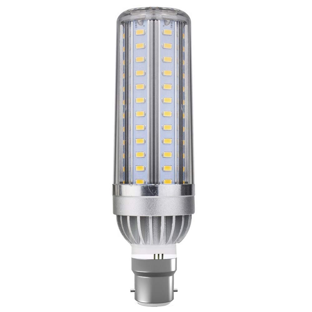 Glamouro 50W LED Corn Light Bulbs B22 6500K Bright LED Bulbs for Garage Outside Yard Warehouse Commercial Building Factory Front Door (Warm White, 50Watts B22) [Energy Class A+]