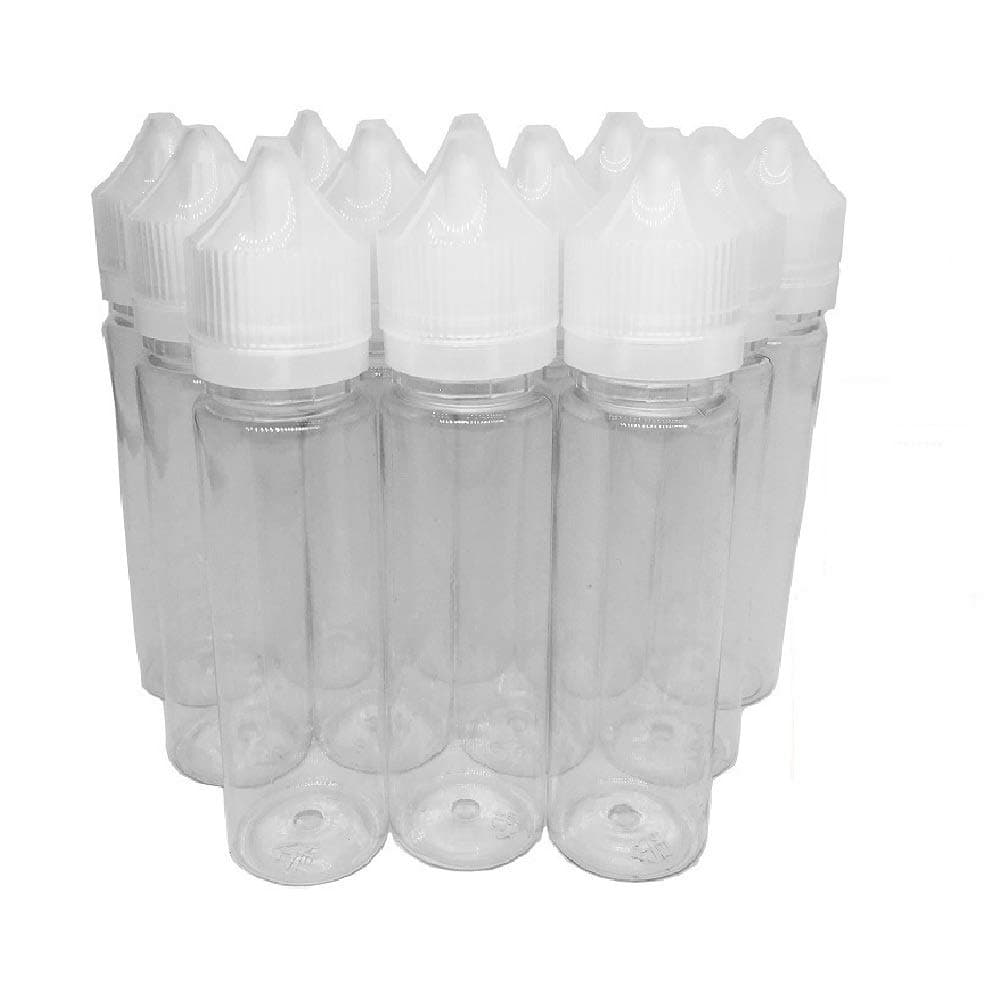 Bulk Offer 1000 pcs x 60ml Unicorn Bottles, Soft Squeeze PET Squeezable Empty Dropper Bottle for Liquids | Food Grade PET Transparent Plastic With Tip Childproof Caps