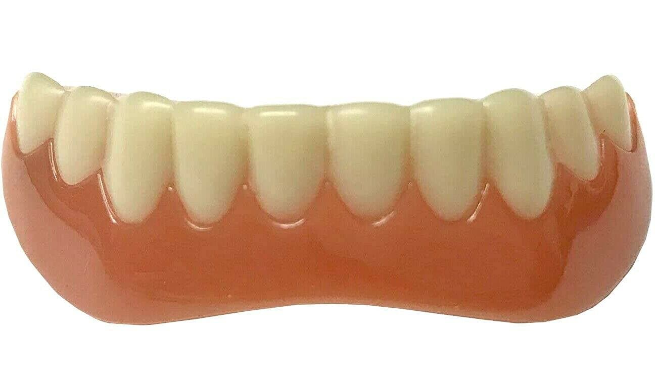 Flexible Lower Veneer, Comfortable Lower Veneer for Extended Wear, Natural Looking Smile, Teeth Veneers for Men and Women, 1 Size Fits Most
