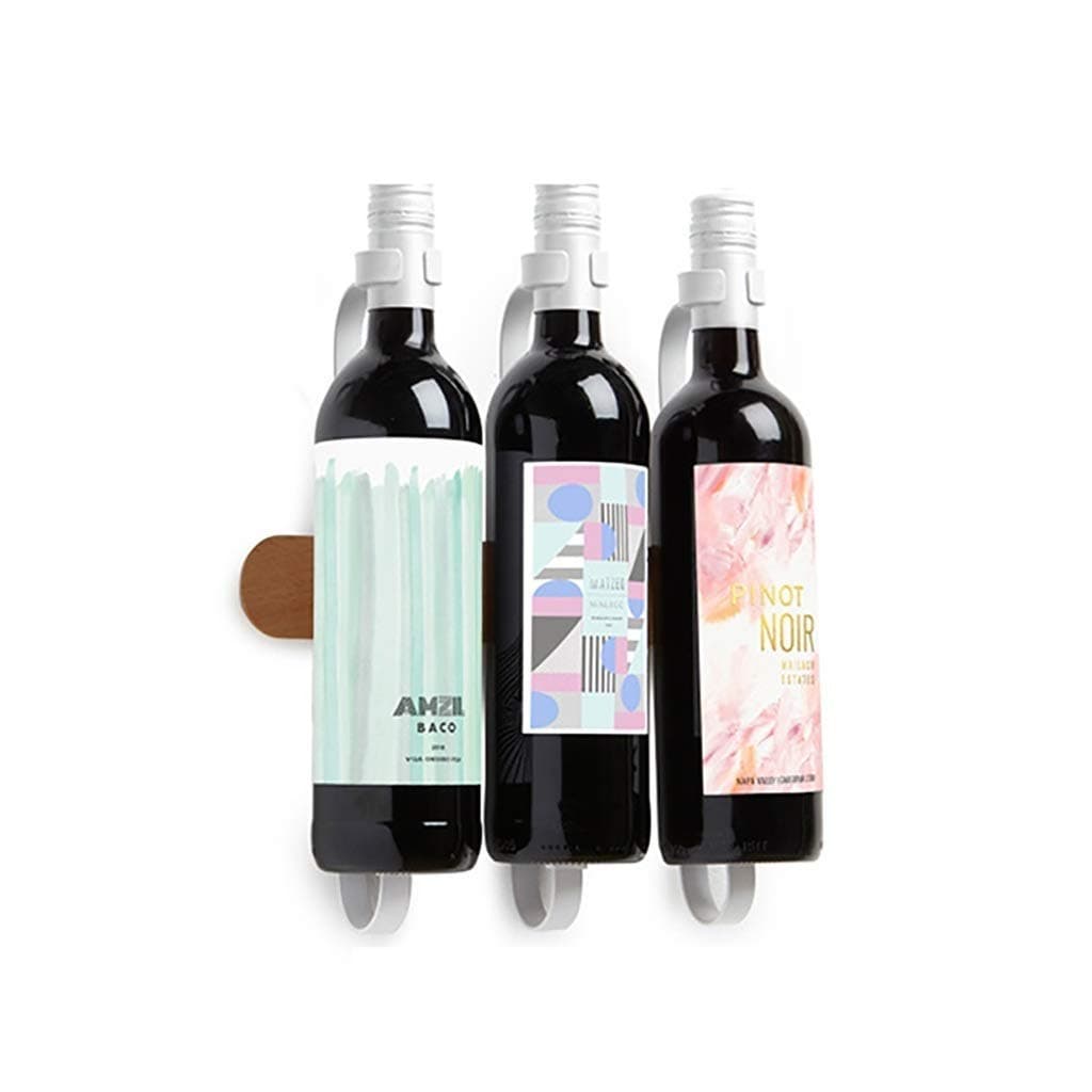 Wine Rack 3 Bottles Beer Whisky Brandy Iron wall-mounted space-saving wine rack simple wine Hooks