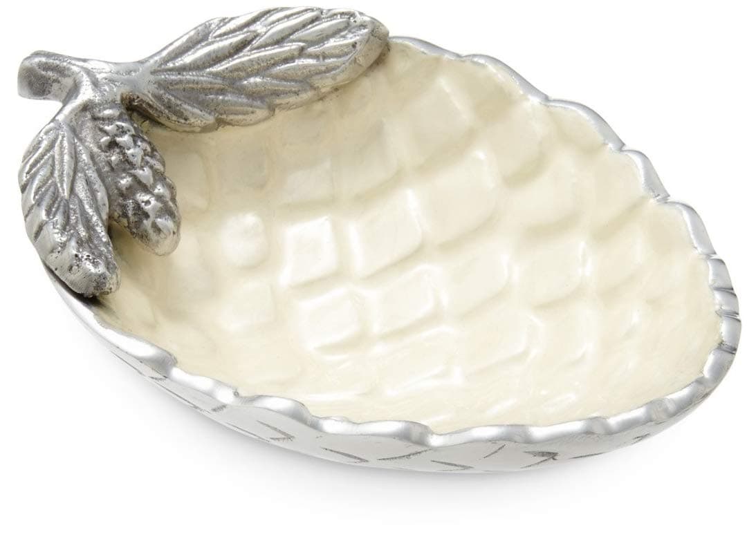 Julia Knight Pine Cone 5.75" Bowl, One Size, Snow, White