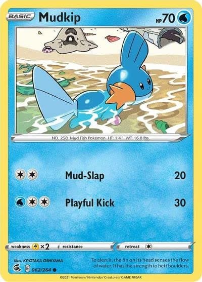Mudkip - 062/264 - Common - Sword & Shield - Fusion Strike