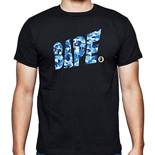 A Bathing Ape bape Blue Army VR For Men T Shirt
