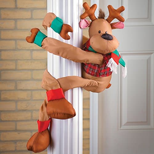 winston inc Pole Hugger Poseable Reindeer Christmas Decoration